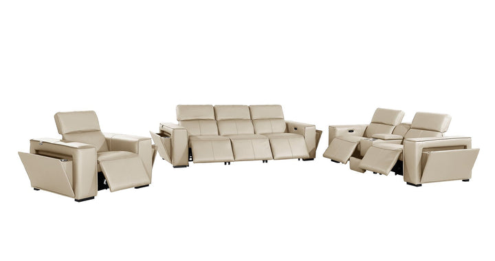 1224 - 7-Piece Modular Power Reclining Sofa, Loveseat &amp; Chair Set In With 6 Power Recliners &amp; Power Headrests