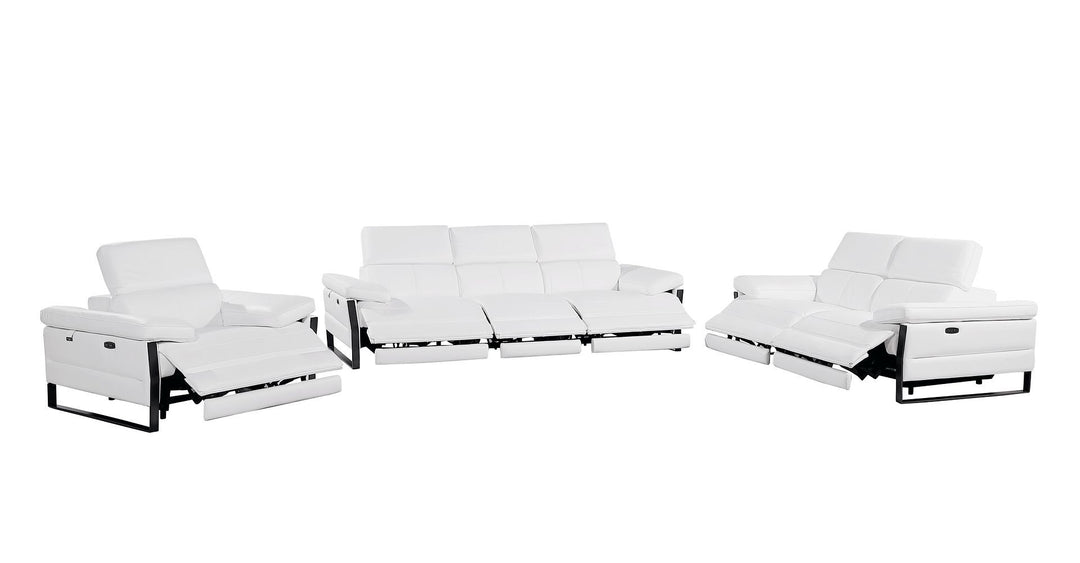 1246 - Modular Power Triple Reclining Sofa, Loveseat, And Chair Set With Power Headrests