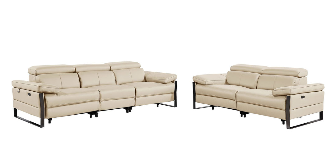 1246 - Modular Power Dual Reclining Sofa And Loveseat Set With Power Headrests