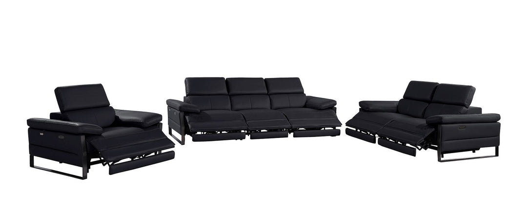 1246 - Modular Power Triple Reclining Sofa, Loveseat, And Chair Set With Power Headrests