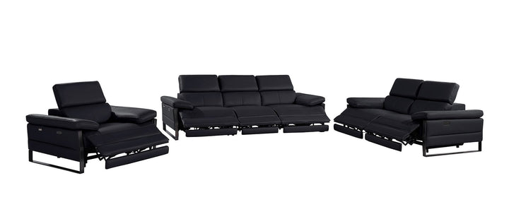 1246 - Modular Power Triple Reclining Sofa, Loveseat, And Chair Set With Power Headrests