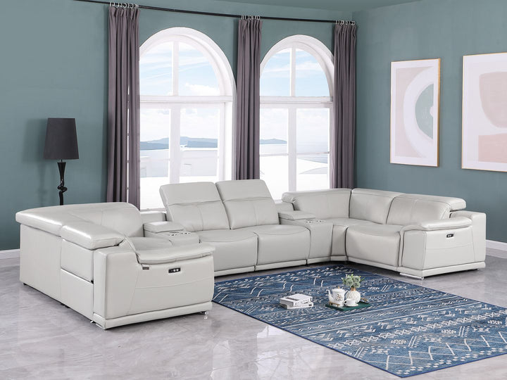9762 - 8-Piece U-Shaped Sectional Sofa With 2 Power Recliners