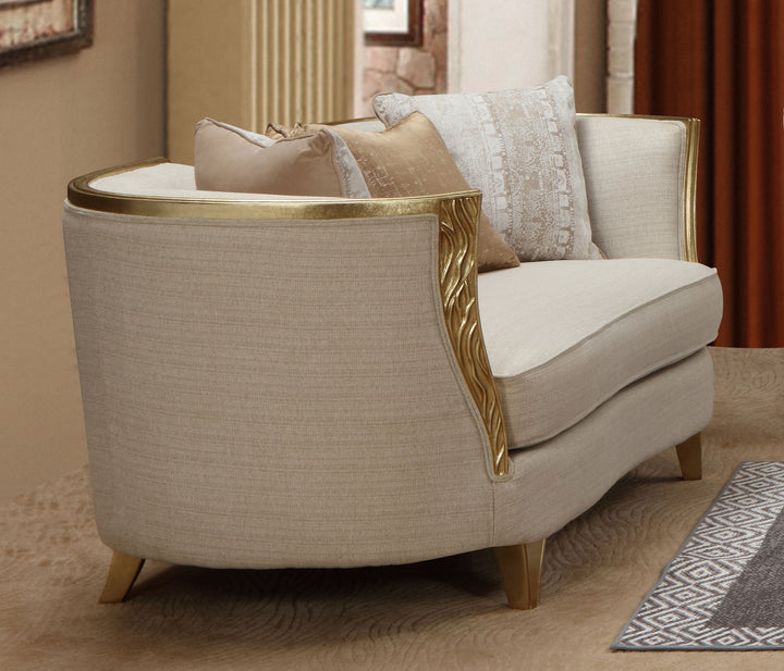 Cora - Loveseat - Gold