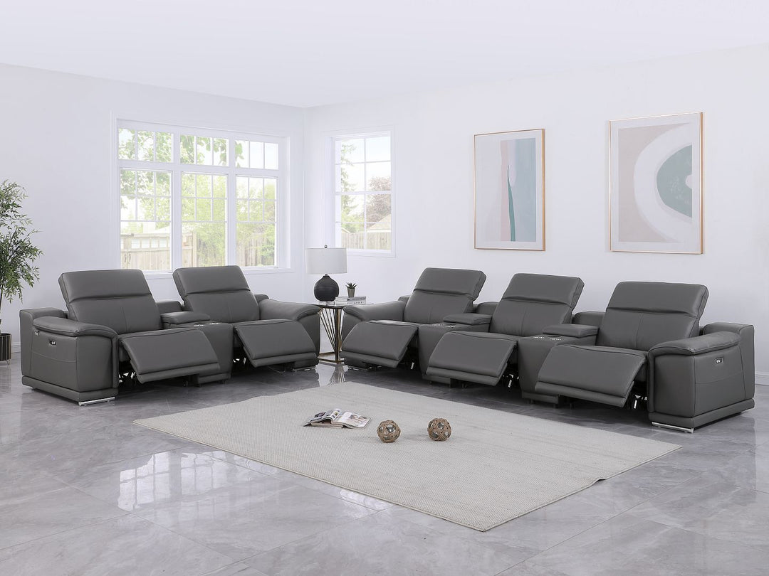 9762 - 8-Piece Modular Power Reclining Sofa And Console Loveseat Set With
