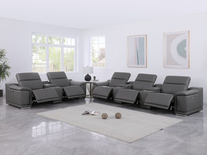 9762 - 8-Piece Modular Power Reclining Sofa And Console Loveseat Set With
