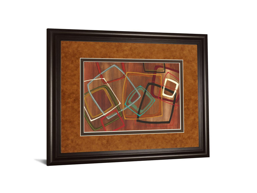 Twenty Tuesday Il By Jeni Lee - Framed Print Wall Art - Dark Brown