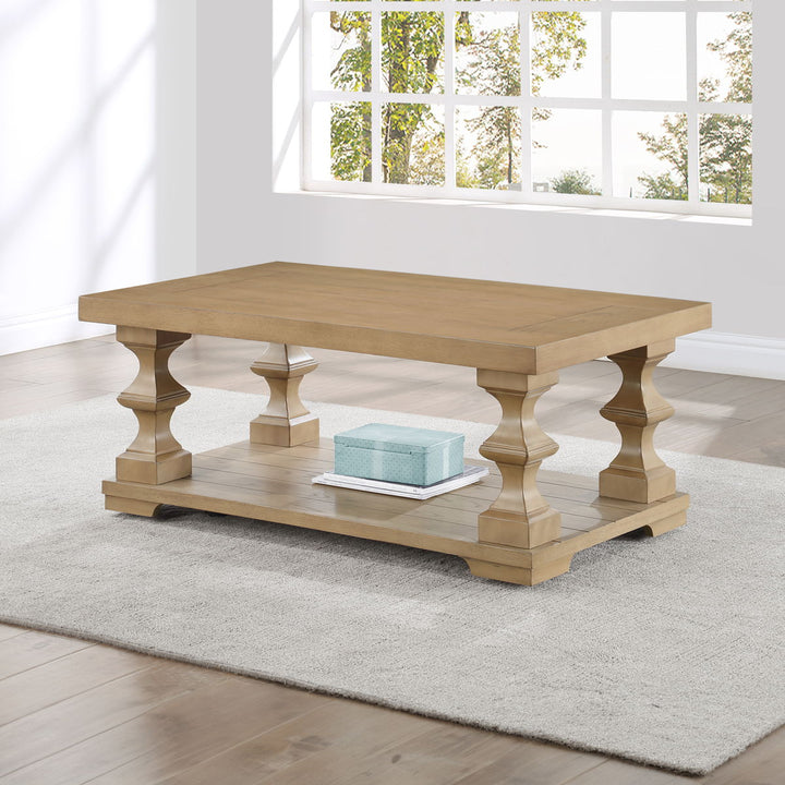 Dory - Coffee Table With Casters - Sand - Sand