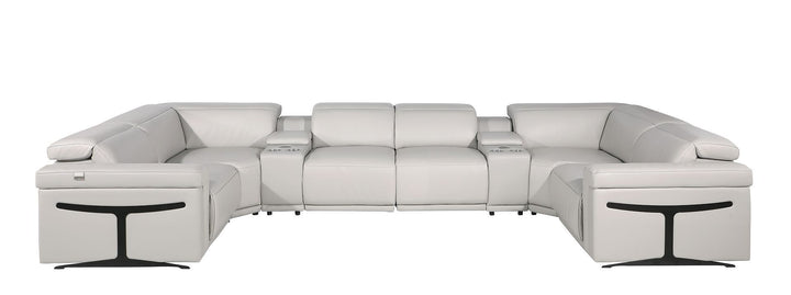 1126 - 8-Piece U-Shaped Sectional Sofa In With 2 Power Recliners &amp; Power Headrests