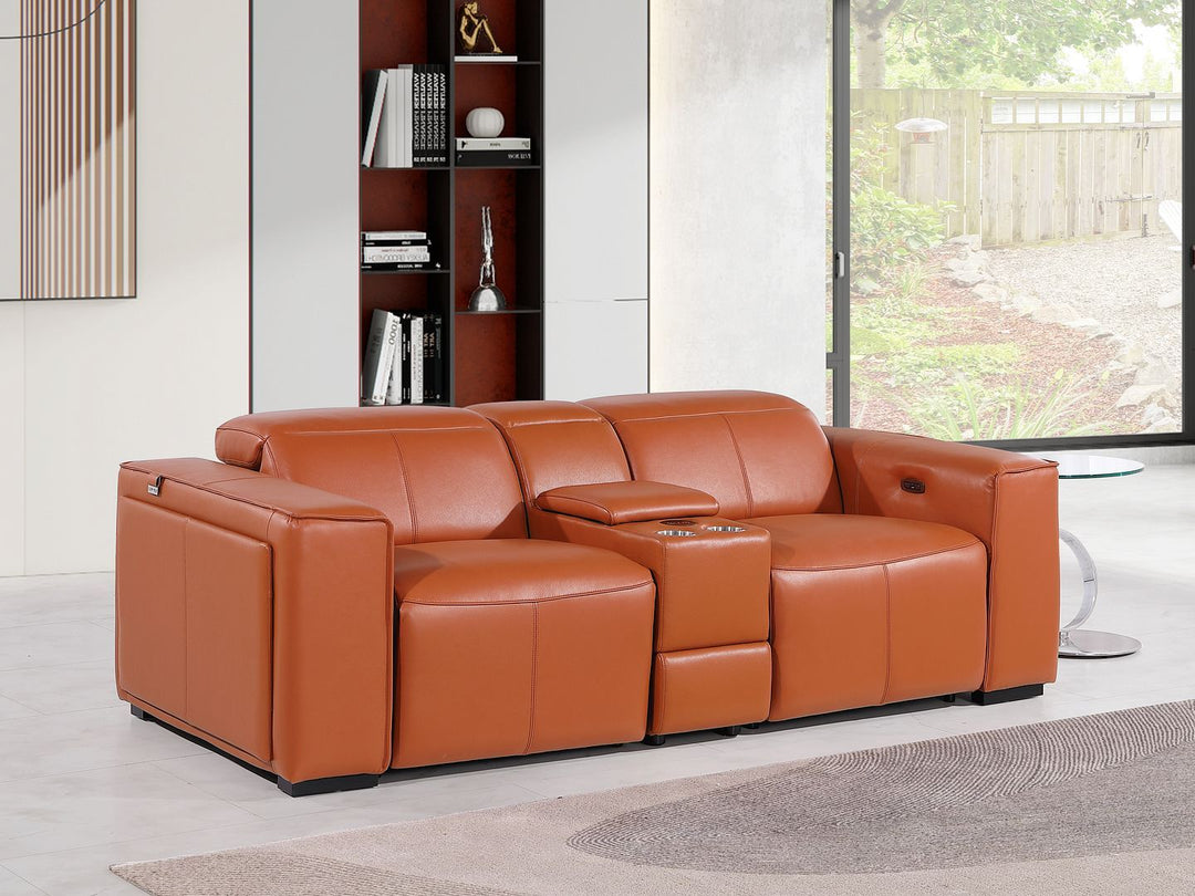 1224 - 3-Piece Modular Power Reclining Loveseat In With 2 Power Recliners & Power Headrests