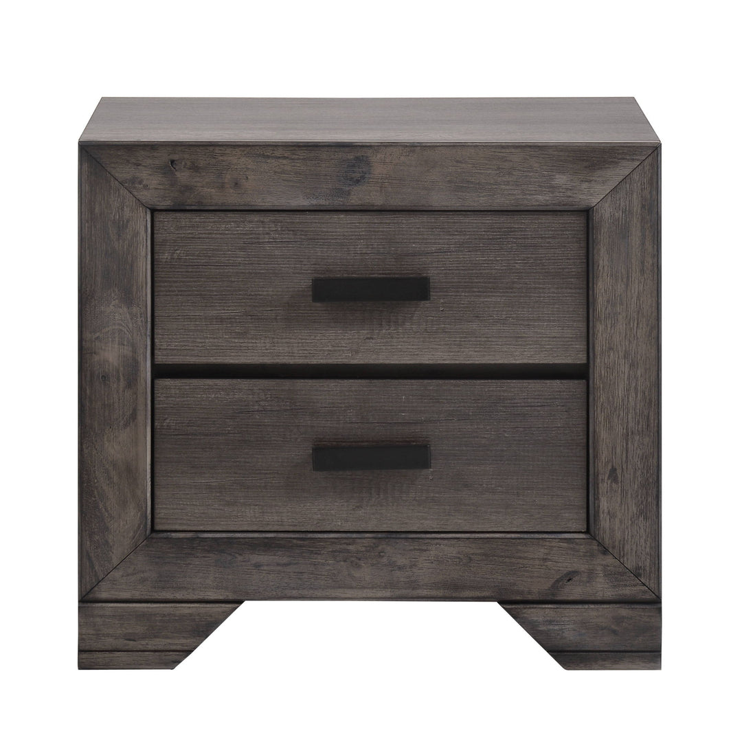 Nathan - Nightstand - Gray Oak Finish