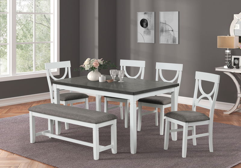 Alpha - Table - White / Gray