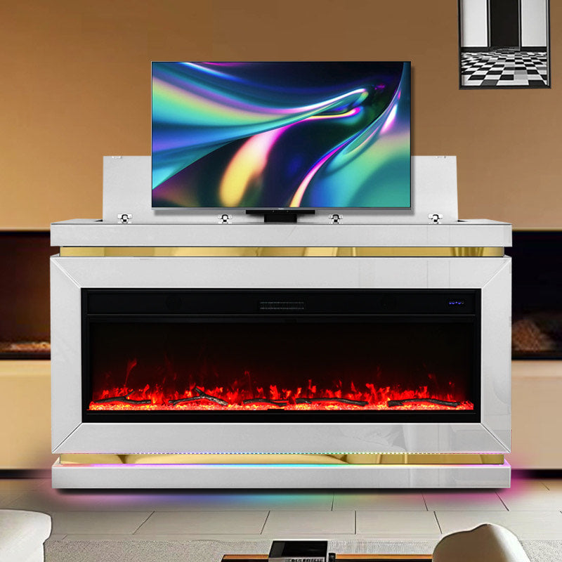 A94 TV STAND WITH FIREPLACE