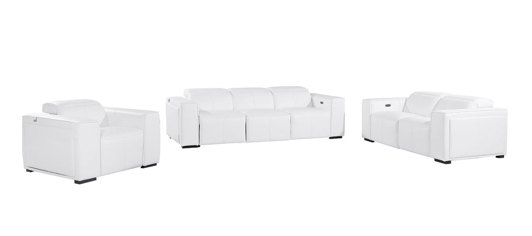 1224 - 6-Piece Modular Power Reclining Sofa, Loveseat &amp; Chair Set In With 6 Power Recliners &amp; Power Headrests