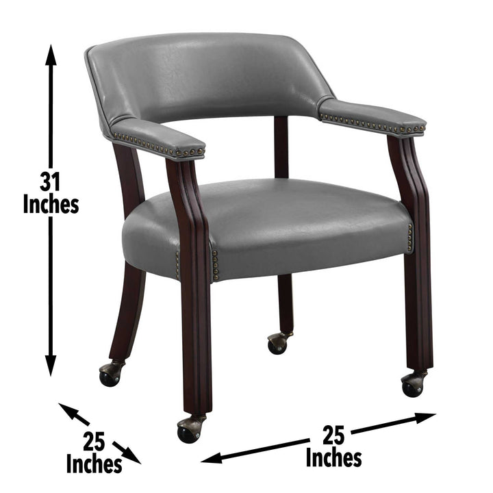 Tournament - Arm Chair With Casters