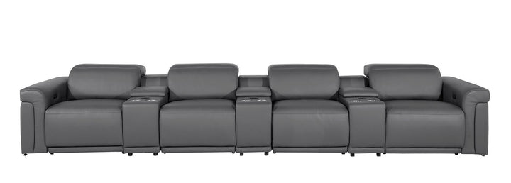 1126 - 7-Piece Modular Power Reclining Sofa In With 4 Power Recliners &amp; Power Headrests