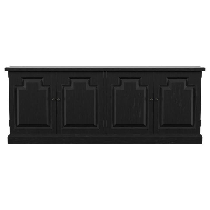 Florence - 4 Door Dining Sideboard Buffet - Distressed Black