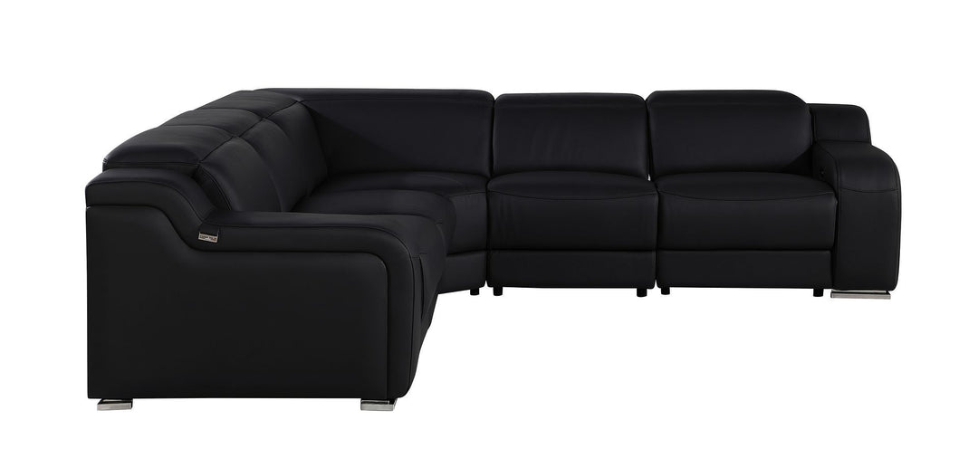 1116 - 5-Piece L-Shaped Sectional Sofa In With 3 Power Recliners &amp; Power Headrests