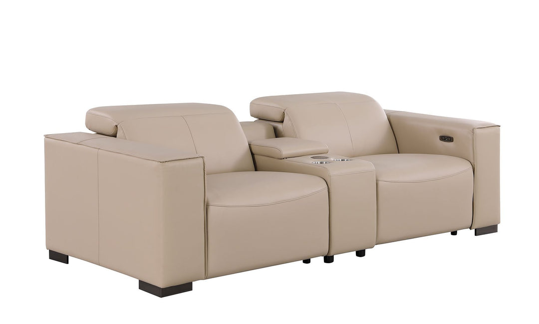 1208 - Dual Power Reclining Console Loveseat
