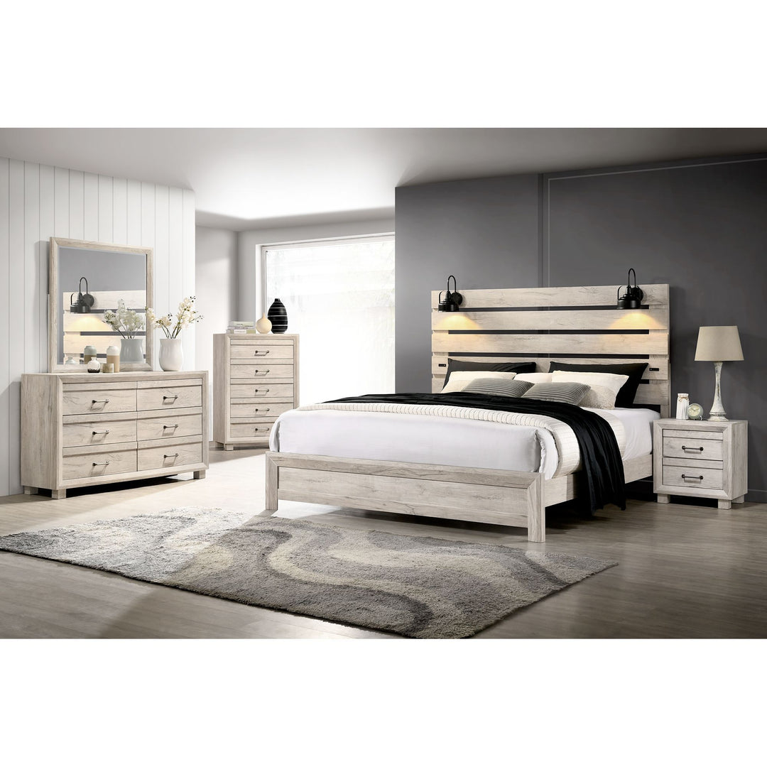 Fort Worth - 2 Drawer Nightstand With USB - White