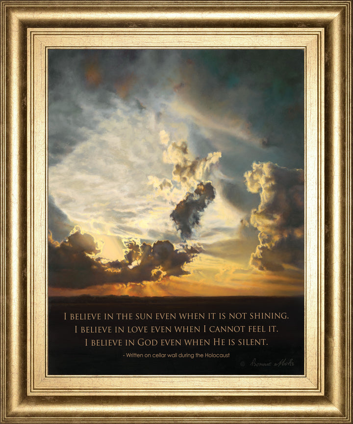 Believe By Bonnie Mohr - Framed Print Wall Art - Gold