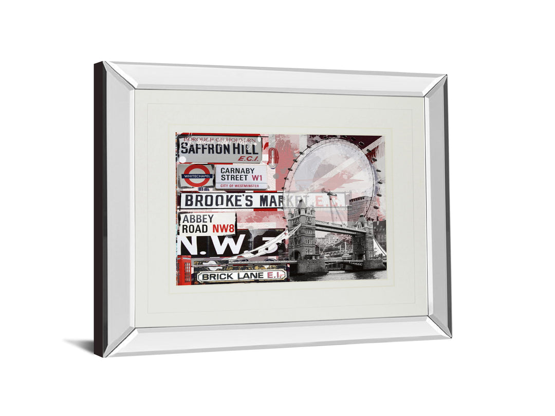 Saffron Hill By Andrew Cotton - Mirror Framed Print Wall Art - Gray