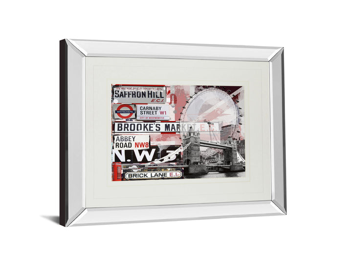 Saffron Hill By Andrew Cotton - Mirror Framed Print Wall Art - Gray