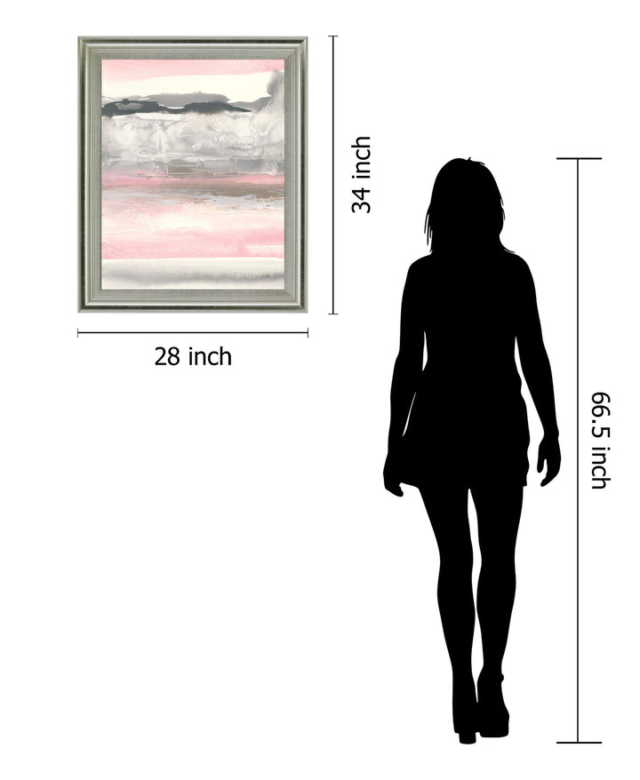 Blushing Mist - 28" x 34" Framed Wall Art