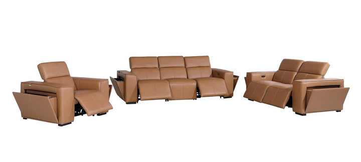 1224 - 6-Piece Modular Power Reclining Sofa, Loveseat &amp; Chair Set In With 5 Power Recliners &amp; Power Headrests