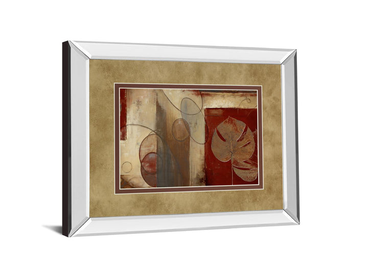 Inspiration In Crimson By Patricia Pinto - Mirror Framed Print Wall Art - Red