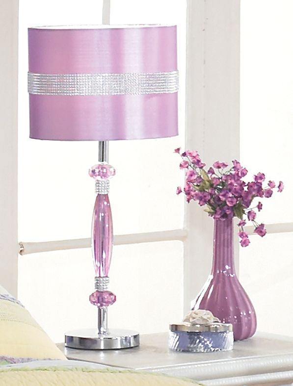 Nyssa - Purple - Metal Table Lamp