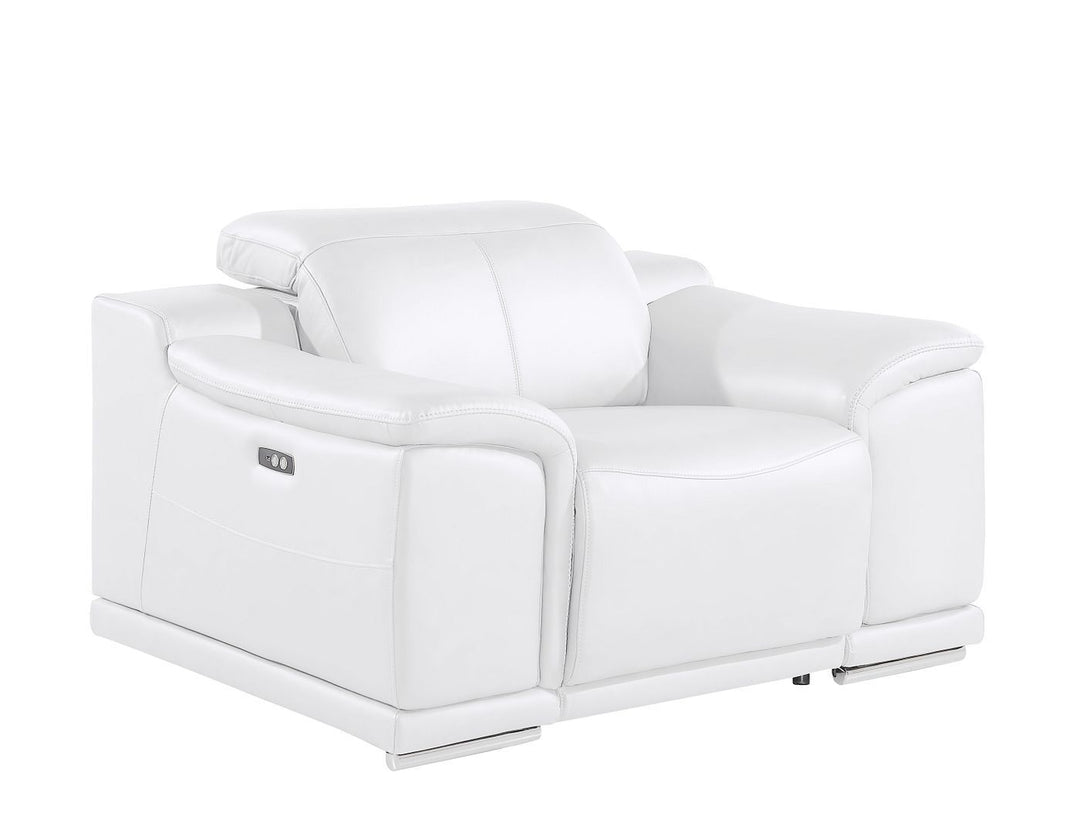 2679 - Power Reclining Chair With Power Headrest In Genuine Leather - Beige