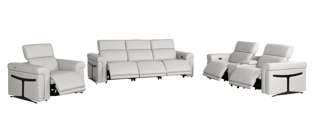 1126 - 7-Piece Modular Power Reclining Sofa, Loveseat &amp; Chair Set In With 6 Power Recliners &amp; Power Headrests