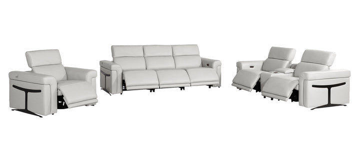 1126 - 7-Piece Modular Power Reclining Sofa, Loveseat &amp; Chair Set In With 6 Power Recliners &amp; Power Headrests