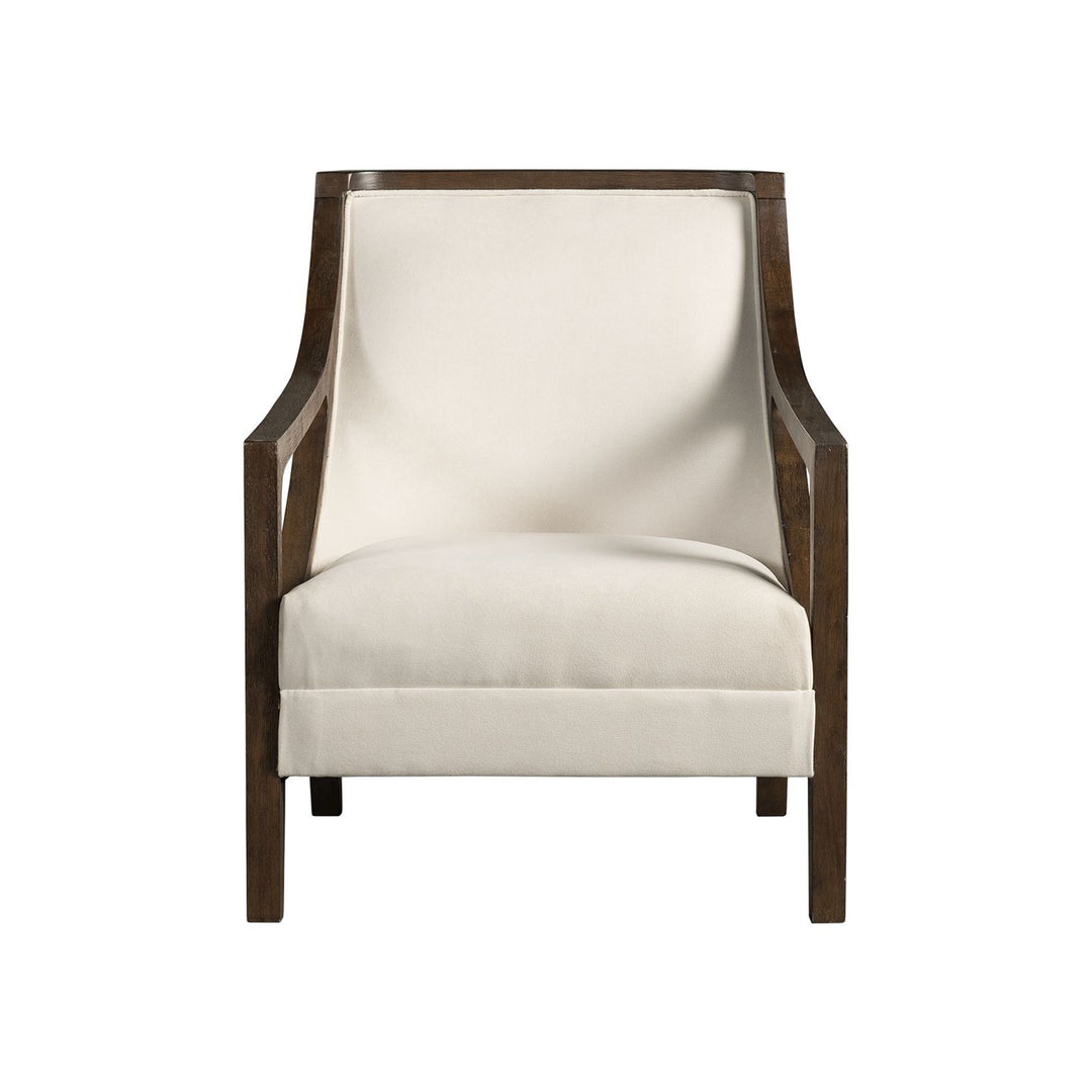 Hopkins - Accent Chair With Brown Frame