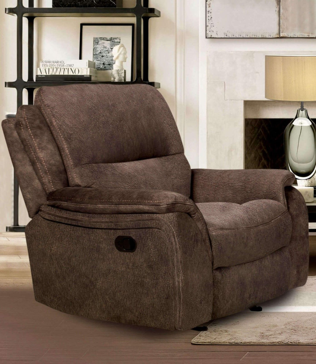 Henricus - Glider Recliner - Dark Brown