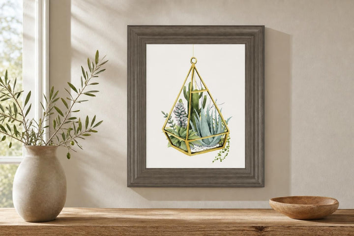 22x26 Wild Terrarium III By Grace Popp - Green