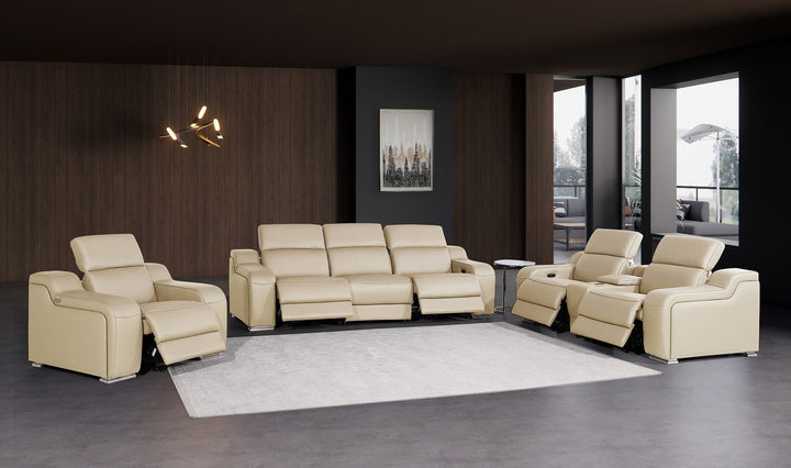 1116 - 7-Piece Modular Power Reclining Sofa, Loveseat &amp; Chair Set In With 5 Power Recliners &amp; Power Headrests