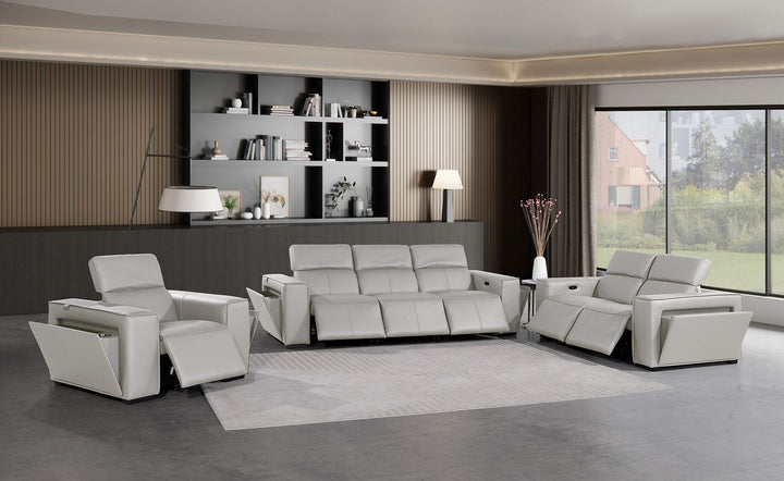 1224 - 6-Piece Modular Power Reclining Sofa, Loveseat &amp; Chair Set In With 6 Power Recliners &amp; Power Headrests