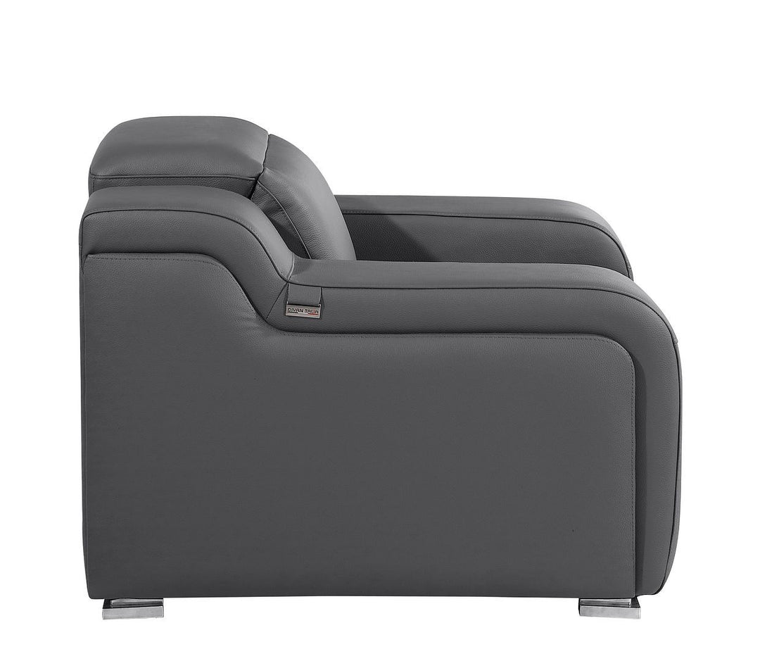 1116 - Armless Chair - Dark Gray