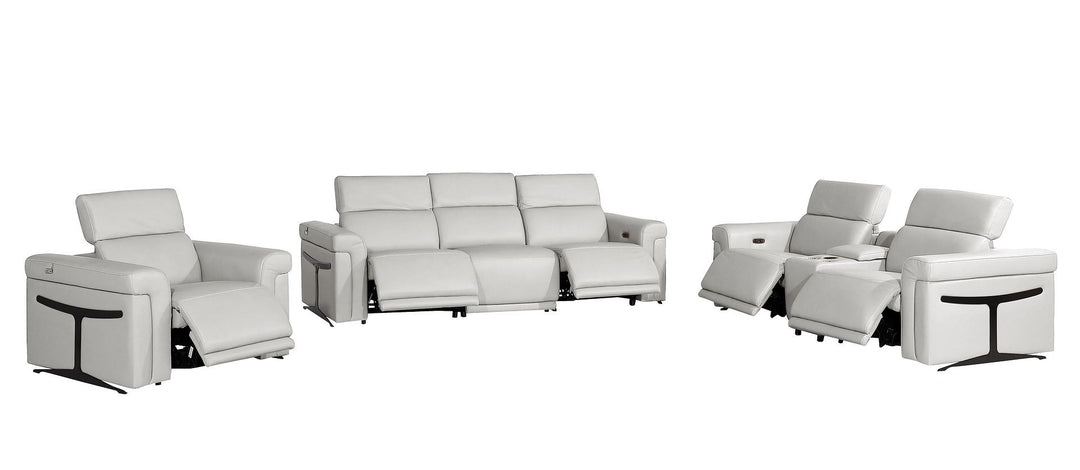 1126 - 7-Piece Modular Power Reclining Sofa, Loveseat &amp; Chair Set In With 5 Power Recliners &amp; Power Headrests