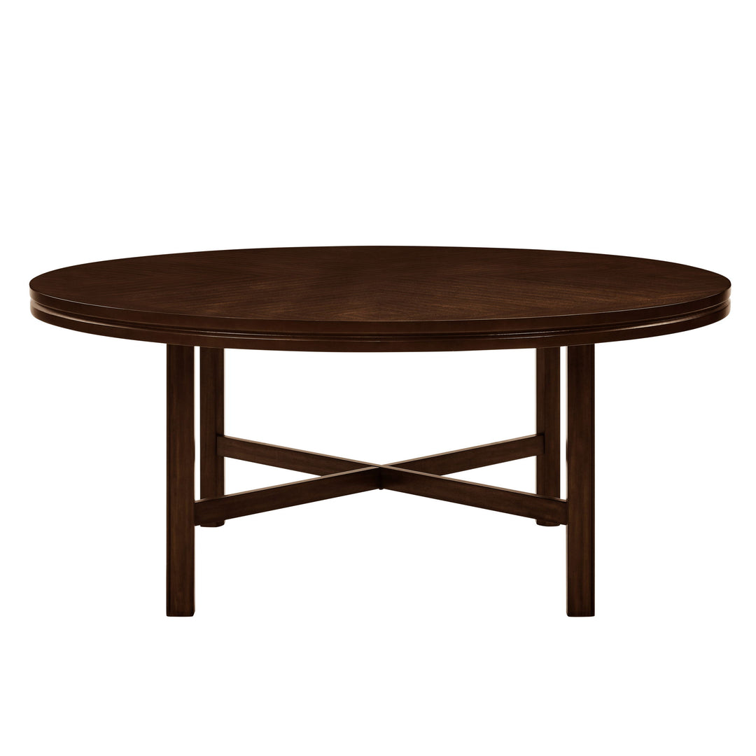 Hartford - Round Dining Table - Dark Brown