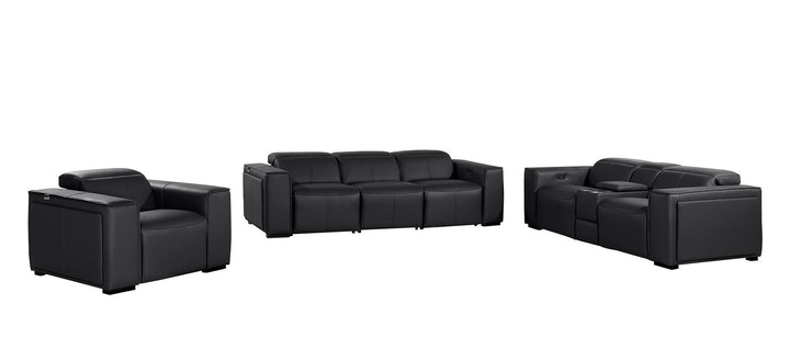 1224 - 7-Piece Modular Power Reclining Sofa, Loveseat &amp; Chair Set In With 6 Power Recliners &amp; Power Headrests