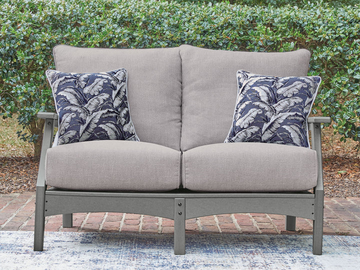 Cove Beach - Loveseat With Cushion - Gray