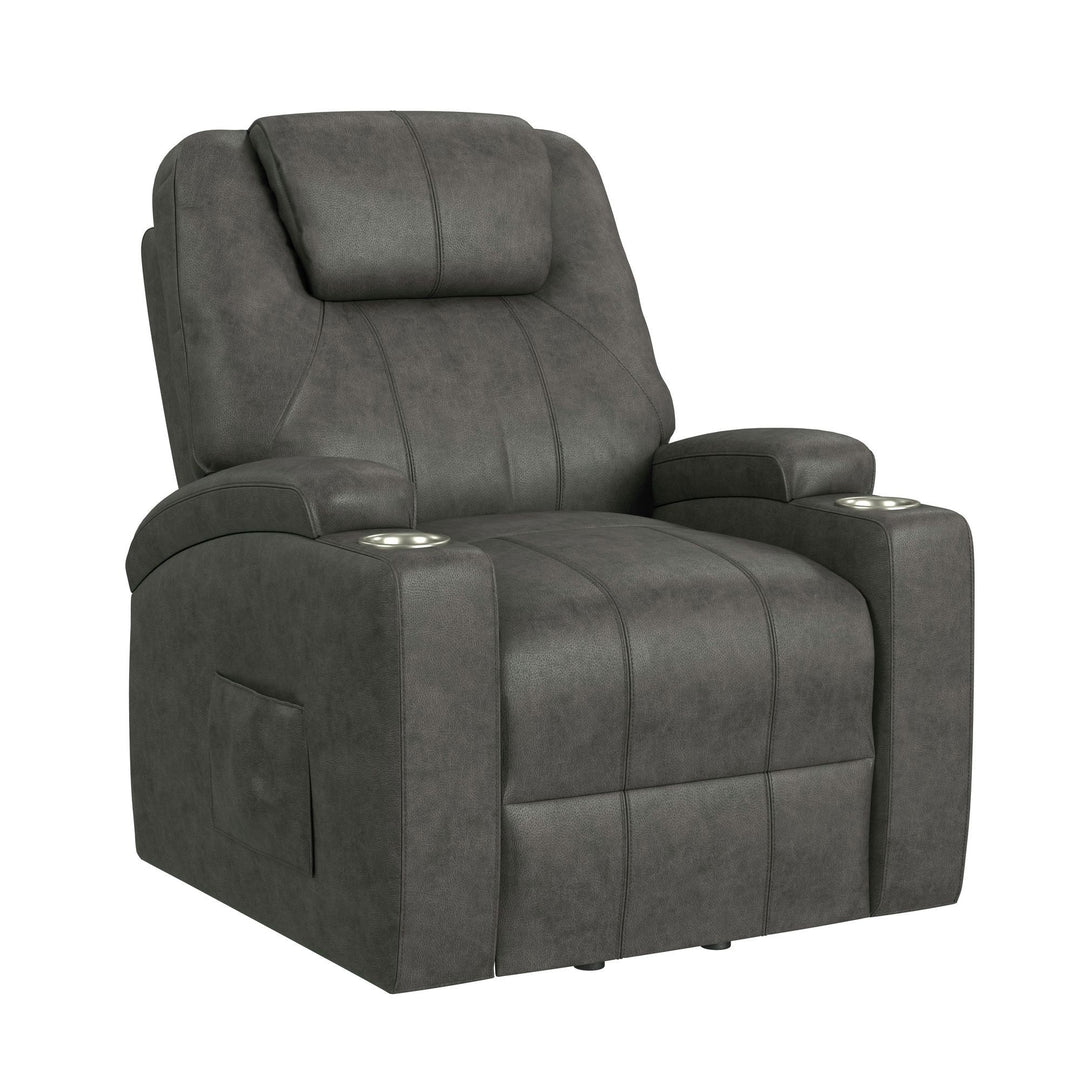 Kenmore - P1 Lift Chair With Heat Massage - Simba Dark Gray