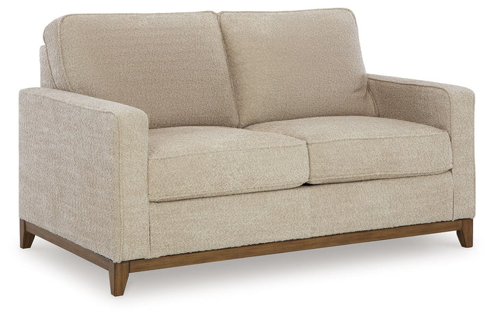 Arendale - Desert - Loveseat With Dark Cushions
