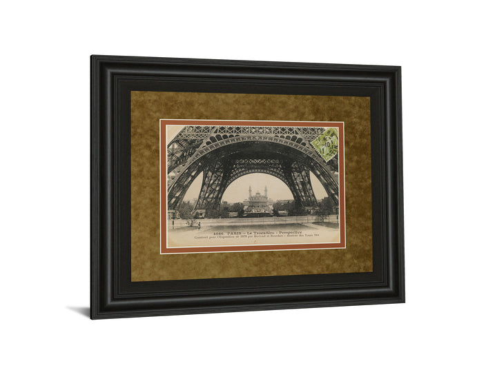 La Base De La Eifel By Wild Apple Studio - Framed Print Wall Art - Light Brown