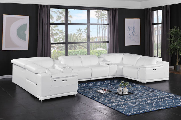 9762 - 8-Piece U-Shaped Sectional Sofa With 4 Power Recliner