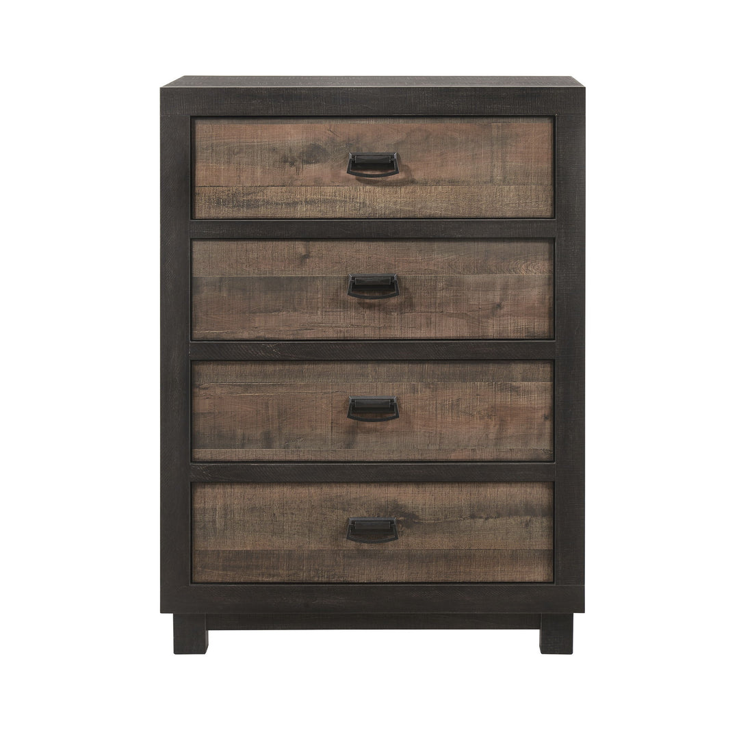 Harlington - 4-Drawer Chest - Dark Chocolate