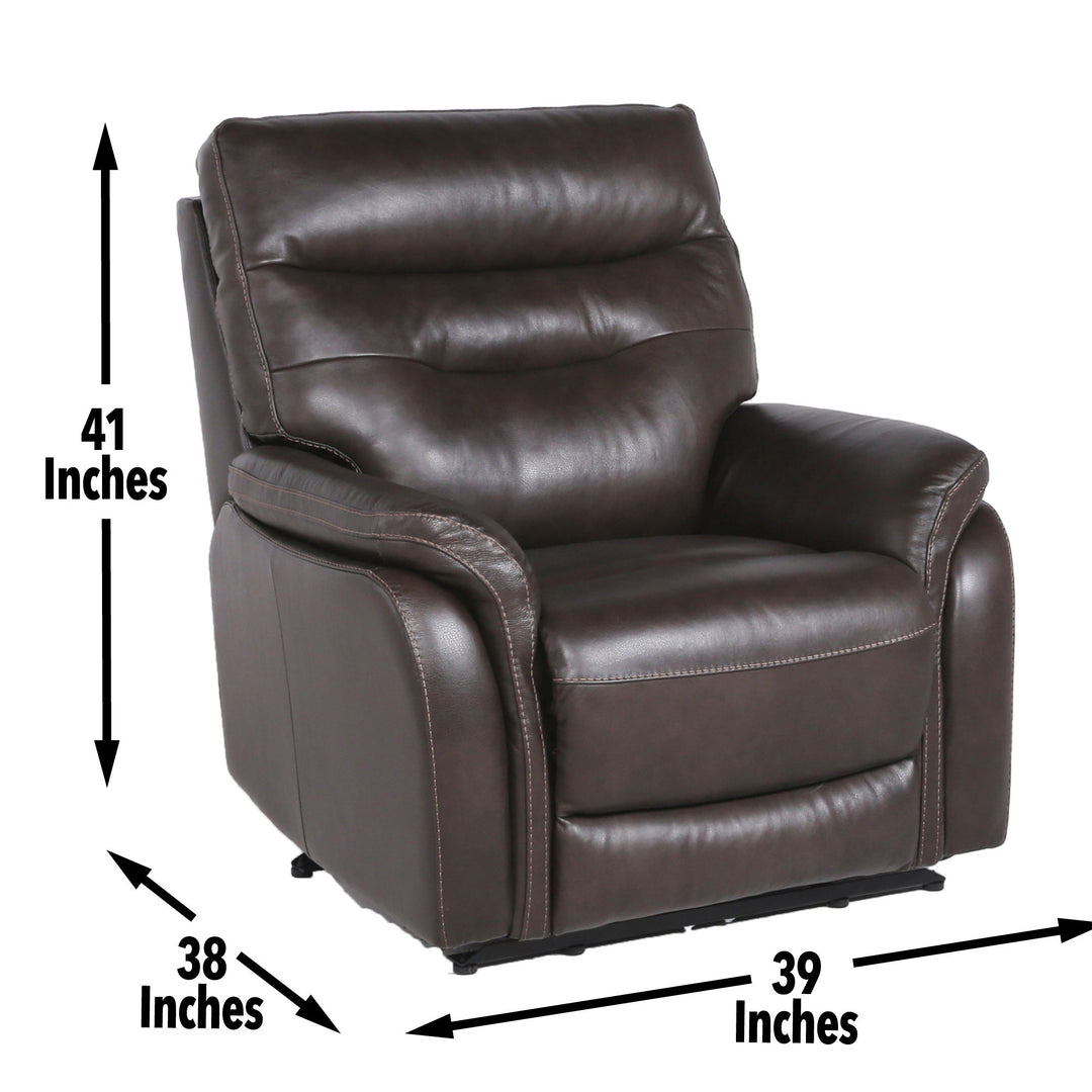 Fortuna - Dual Power Recliner - Coffee