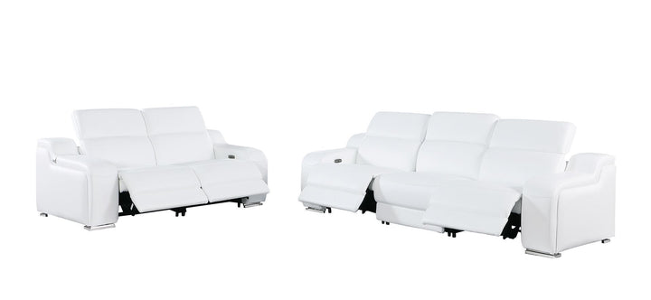 1116 - 5-Piece Modular Power Reclining Sofa And Loveseat Set In With 4 Power Recliners &amp; Power Headrests